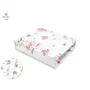 Cearceaf cu elastic, MimiNu, Pentru patut leagan sau patut co-sleeper, Dimensiune 90x40 cm, Din bumbac certificat Oeko Tex Standard 100, Design, Pink Ballerina - 3