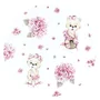 Cearceaf cu elastic, MimiNu, Pentru patut leagan sau patut co-sleeper, Dimensiune 90x40 cm, Din bumbac certificat Oeko Tex Standard 100, Design, Pink Ballerina - 4