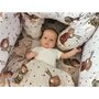 Cosulet bebelus, MimiNu, Pentru dormit, Baby Cocoon 75x55 cm, Husa 100% bumbac, Din bumbac certificat Oeko Tex Standard 100, Teddy Bear On Moon - 3