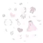 Halat de baie, MimiNu, Cu urechi, 5 - 7 ani, Moale, Cu buzunare, Cu cordon, Din bumbac si thermo fleece, Materiale certificate Oeko Tex Standard 100, Baby Shower Pink - 2