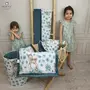 Halat de baie, MimiNu, Cu urechi, 5 - 7 ani, Moale, Cu buzunare, Cu cordon, Din bumbac si thermo fleece, Materiale certificate Oeko Tex Standard 100, Sweet Deer Mint - 5