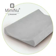 Husa, MimiNu, Universala, Pentru saltea de infasat, Cu elastic, Din Jersey, Material certificat Oeko Tex Standard 100, Gray