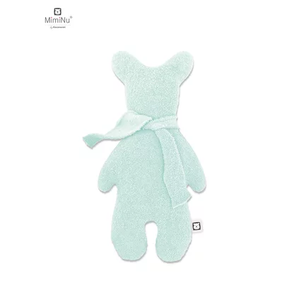 Jucarie textila, MimiNu, Bear Krzys, Pentru bebelusi, Moale, Din thermofrotte, Dimensiune 31 x 17 cm, Material certificat Oeko Tex Standard 100, Cold Mint