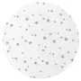 Lenjerie patut cu 3 piese, MimiNu, Pentru patut 120x60 cm, Cu protectie laterala, Din bumbac certificat Oeko Tex Standard 100, Mini Gray Stars - 2