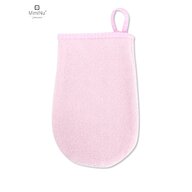 Manusa de baie, MimiNu, Pentru bebelusi, 12x21 cm, Material certificat Oeko Tex Standard 100, Pink