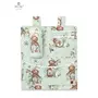Organizator pentru patut leagan, MimiNu, Din bumbac certificat Oeko Tex Standard 100, 3 compartimente, 53x46 cm, Design, Let's Go Natural - 3