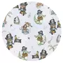 Organizator pentru patut si leagan, MimiNu, Din bumbac certificat Oeko Tex Standard 100, 3 compartimente, 53x46 cm, Design, Pirates Blue - 3