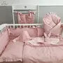 Perna bebelusi, MimiNu, Ursulet, Multifunctionala, Cu doua fete, Tesatura pufoasa minky si bumbac, Materiale certificate Oeko Tex Standard 100, Colectia Royal, Minky Powder Pink - 4