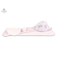 MimiNu - Prosop cu gluga  100x100 cm, Baby Shower Pink