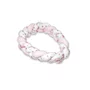 Protectie laterala, MimiNu, Pentru patut bebe, Tip Bumper impletit, Din bumbac, Din materiale certificate Oeko Tex Standard 100, Lungime 220 cm, Pink Ballerina - 3