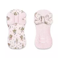 Black Friday - Reduceri Protectie textila, MimiNu, Pentru carucior, scaun auto si scaun de bicicleta, Cu perna Butterfly, Materiale certificate Oeko Tex Standard 100, Minky Little Ballerina Pink Promotie