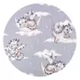 Salteluta pentru carucior, MimiNu, Reversibila, Cu doua fete, Din catifea si bumbac, Materiale certificate Oeko Tex Standard 100, 78 x 34 cm, Design, Dragons/Gray - 5
