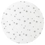 Lenjerie patut cu 5 piese, MimiNu, Pentru patut 120x60 cm, Cu pilota si perna, Din bumbac certificat Oeko Tex Standard 100, Mini Gray Stars - 5