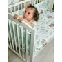 Lenjerie patut cu 5 piese, MimiNu, Pentru patut 120x60 cm, Cu pilota si perna, Din bumbac certificat Oeko Tex Standard 100, Lulu Natural - 4