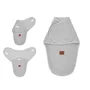 Sistem de infasare, MimiNu, Pentru bebe, 0 - 3 luni, Din tesatura thermofrotte, Grey