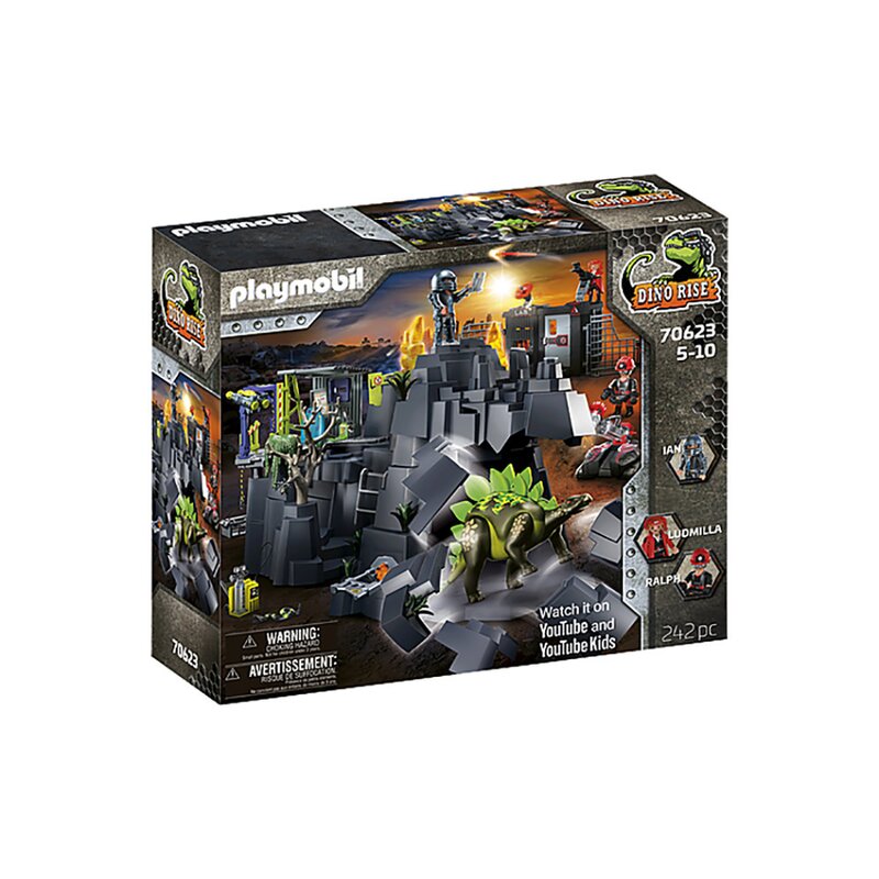 Playmobil - set de constructie mina de cristal , dino rise , cu dinozaur