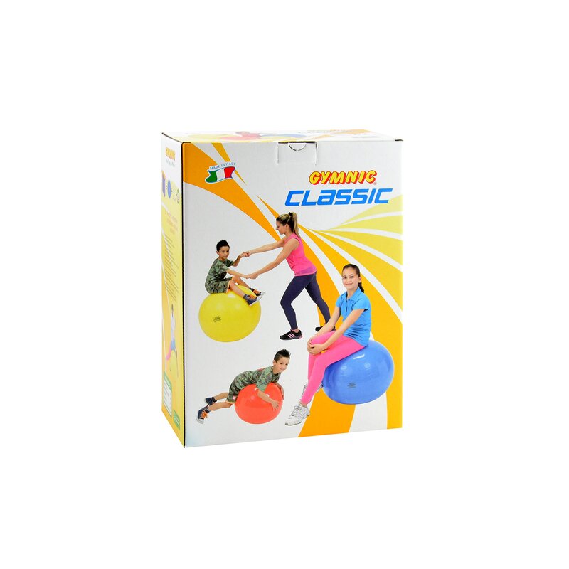 Gymnic - minge fizioterapeutica clasic diametru 75 cm, galben