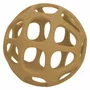 Minge, Free2Play, Pentru dentitie, Moale, Din silicon alimentar, Fara BPA, Dezvolta abilitatile motorii si coordonarea ochi-mana, Usor de curatat, Diametru 11 cm, 0 luni+, Ochre
