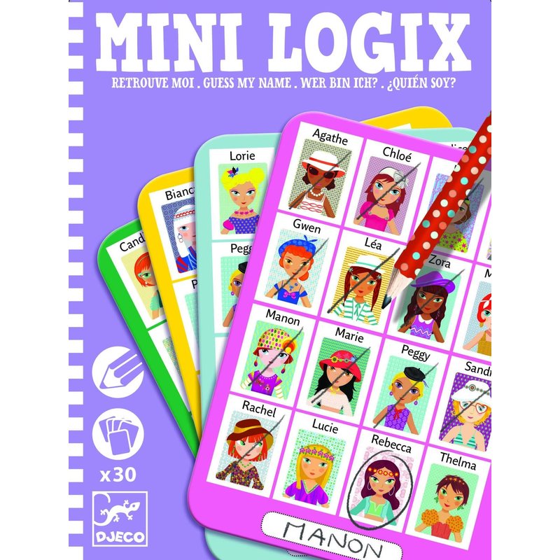 Djeco - mini logix, ghiceste personajul