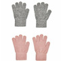 Misty Rose/Grey 3/6 ani - Set 2 manusi tricotate cu lana merinos - CeLaVi - 1