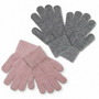 Misty Rose/Grey 3/6 ani - Set 2 manusi tricotate cu lana merinos - CeLaVi - 11