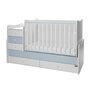 Mobilier, Maxi Plus, 70x160 cm, transformabil, White Baby Blue - 5