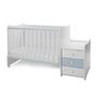 Mobilier, Maxi Plus, 70x160 cm, transformabil, White Baby Blue - 6