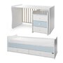 Mobilier, Maxi Plus, 70x160 cm, transformabil, White Baby Blue - 13