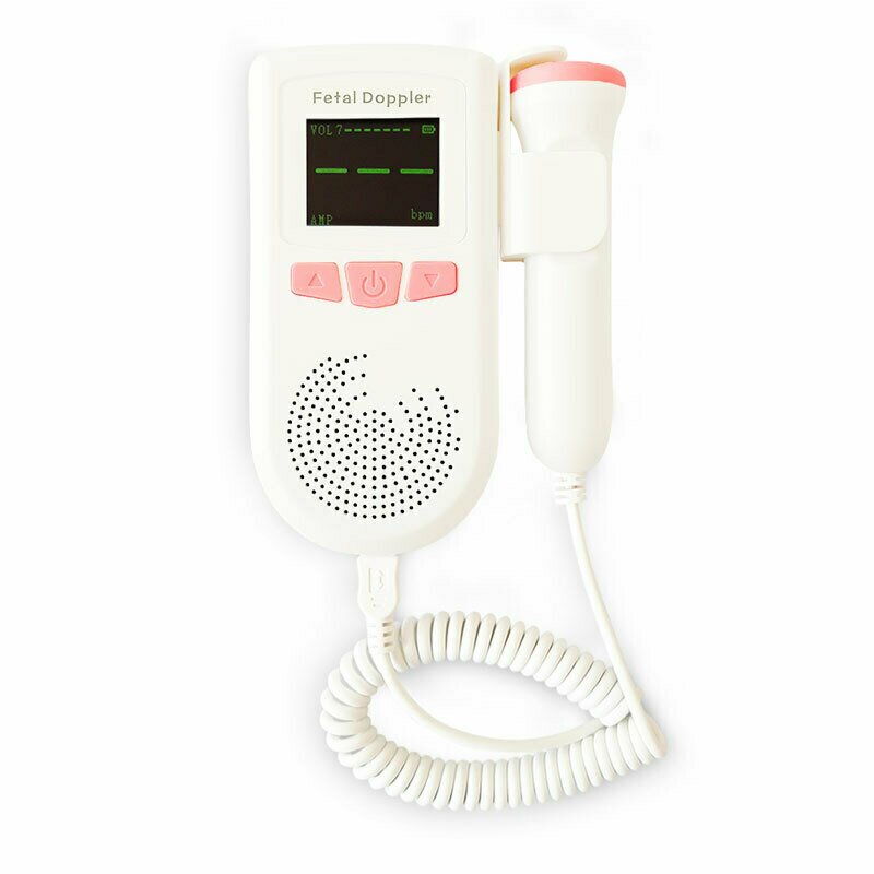 Redline - Monitor Fetal Doppler AD51A, pentru monitorizarea functiilor vitale, alb/roz