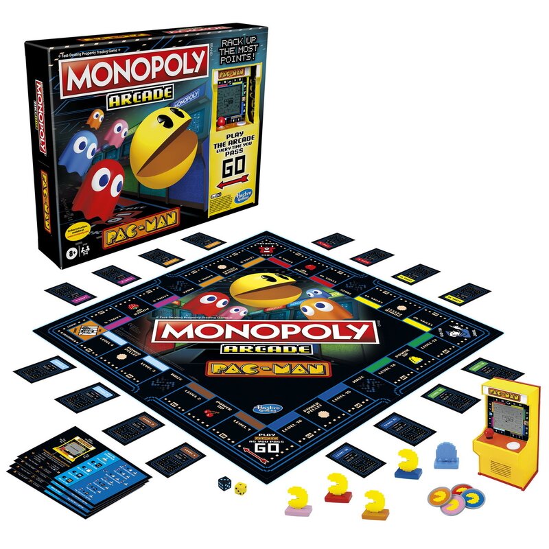 Hasbro - monopoly arcade pac-man, multicolor