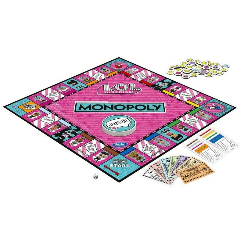 Hasbro - Monopoly , LOL Surprise , Original, Multicolor