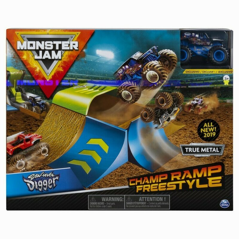 Spin master - set de joaca rampa campionilor , monster jam , pentru cascadorii