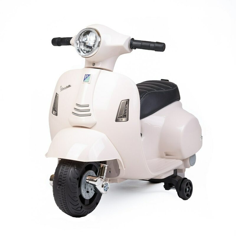 Motocicleta electrica pentru copii, Baby Mix, Vespa, White