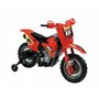 Globo - Motocicleta electrica pentru copii Enduro Motocross 6V, cu telecomanda control parinte, Rosu - 2