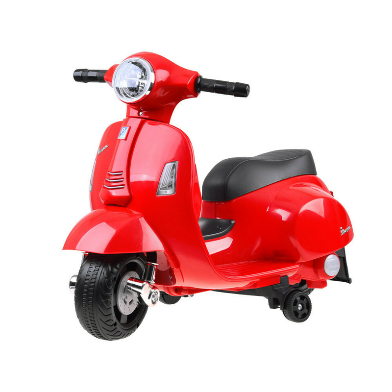 Motocicleta copii, Electrica, Mini Vespa GTS300, baterie 4mAh, Rosu