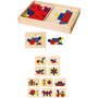 Mozaic - joc din lemn cu modele pe placi si forme geometrice - 3