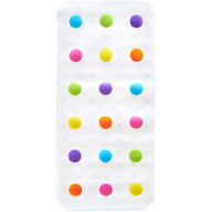 Covoras, Munchkin, Dots, Antiderapant, Pentru baie, 77x36 cm, Multicolor