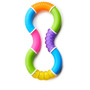 Jucarie dentitie, Munchkin, Twisty Figure 8, Fara BPA, 6 luni+, Multicolor - 1