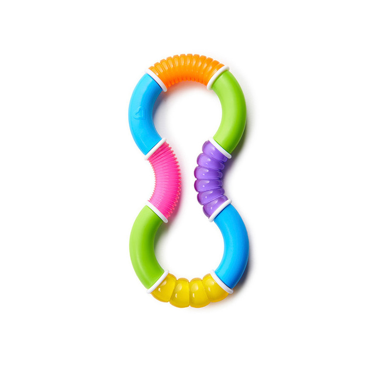 Jucarie dentitie, Munchkin, Twisty Figure 8, Fara BPA, 6 luni+, Multicolor