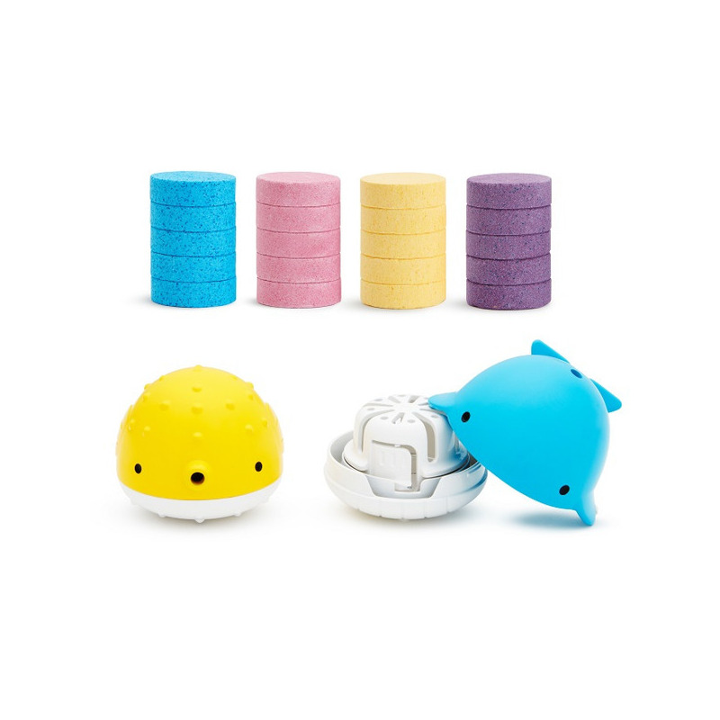 MCK SET 2 DISPENSERE PENTRU BAIE SI 20 TABLETE - COLOUR BUDDIES 24L+