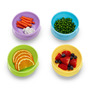Set hranire, Munchkin, Love-a-bowls, 4 boluri su capac, cu 2 lingurite, 4 luni+, Multicolor - 3