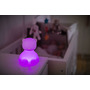 Nattou - Lampa de veghe, Cu senzor care detecteaza plansul bebelusui si calmeaza vizual, Cu 7 culori diferite si 4 intensitati, Durata de iluminare pana la 12h, Incarcare prin cablu USB, Silicon, Fara BPA, Ursulet, 0 luni+, Multicolor - 10