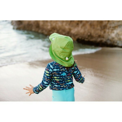 Navy Fish 3T - Bluza copii cu filtru UV si fermoar - Green Sprouts by iPlay