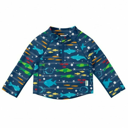 Navy Fish 4T - Bluza copii cu filtru UV si fermoar - Green Sprouts by iPlay