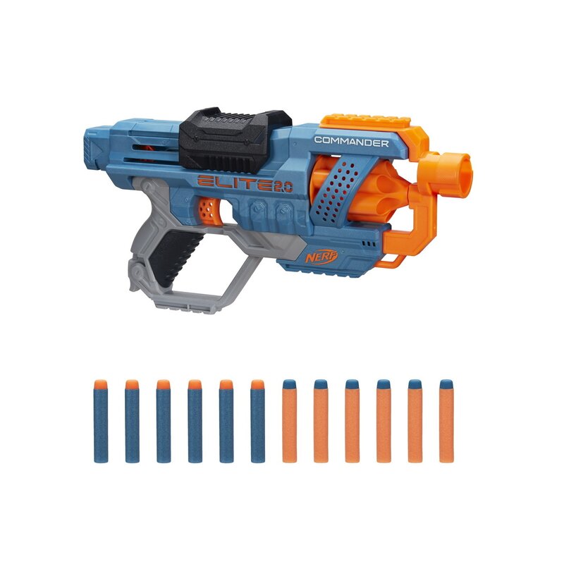 Hasbro - Arma de jucarie Nerf Blaster 2.0 Elite Commander RD-6, Multicolor