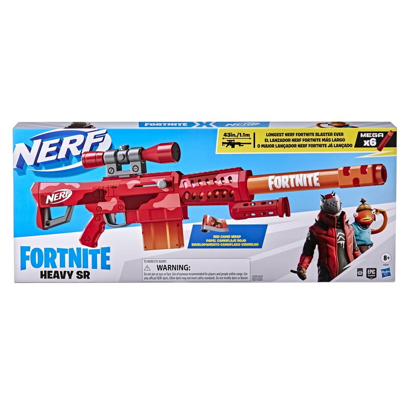 Hasbro - nerf blaster fortnite heavy sr 6 cartuse