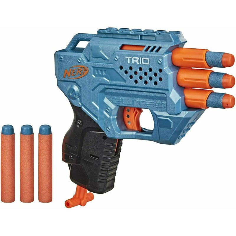 Hasbro - arma de jucarie nerf elite 2.0 blaster trio td 3, multicolor