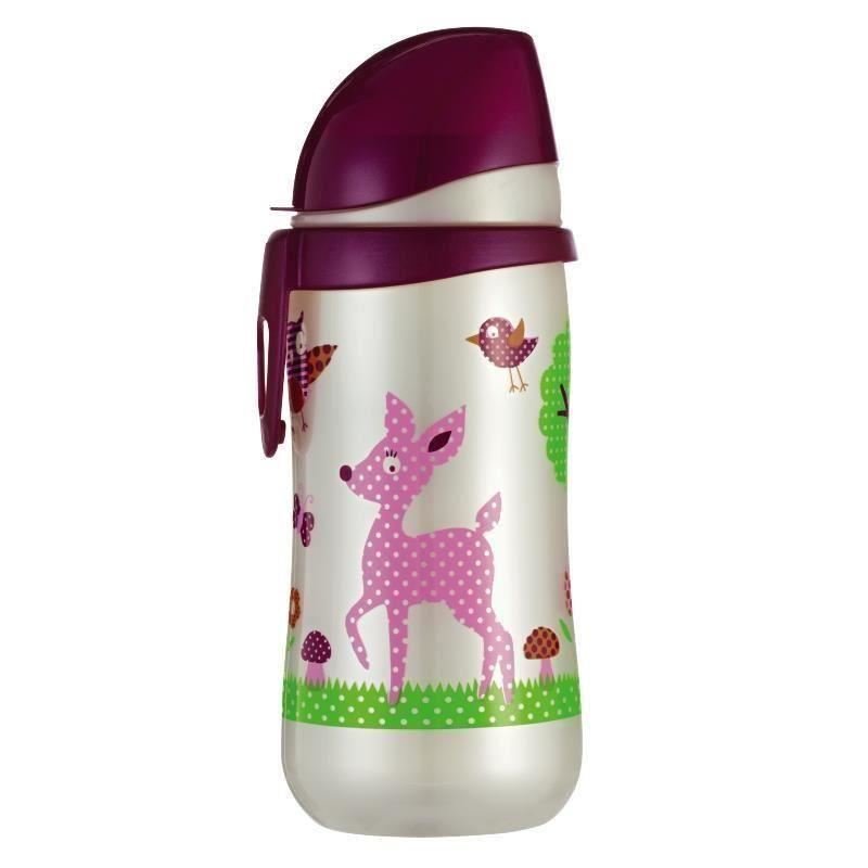 Nip - cana first cup girl pp 330 ml, cu clip de prindere, 12+ luni