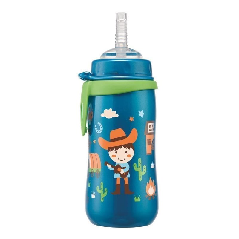 Nip - cana straw cup boy cu clip si pai de baut