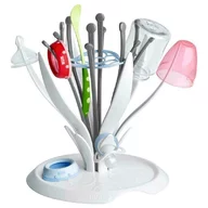 Uscator pliabil, Nuk, Pentru bieroane, suzete si accesorii, Pliabil, Floare, Alb